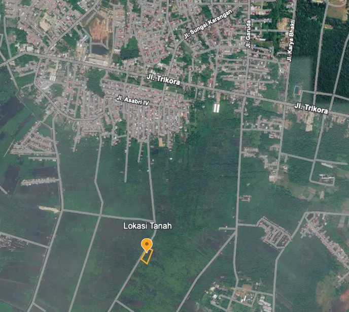 Tanah Dijual 3.842 m² di Jl. Tekukur, Banjarbaru