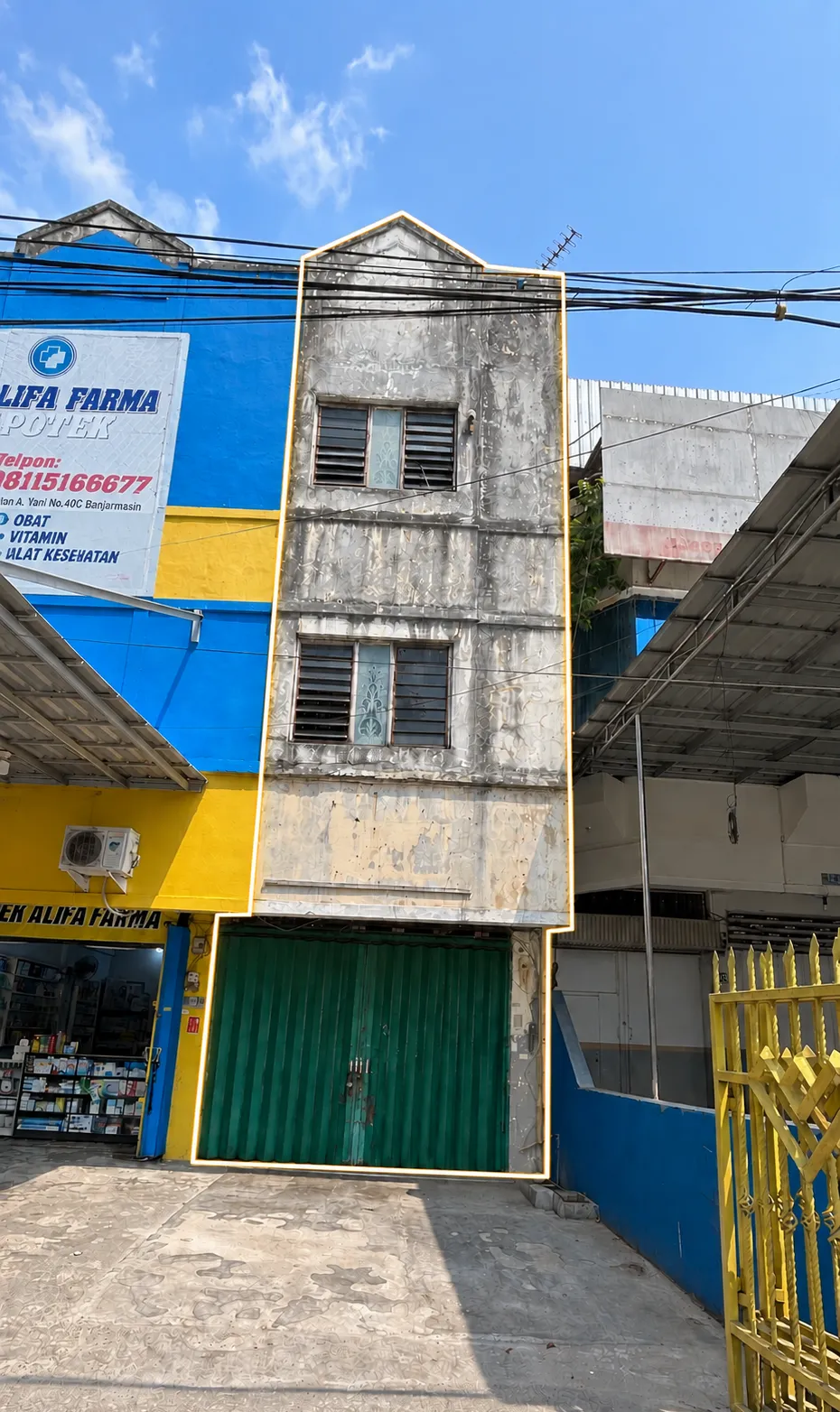 Ruko Disewakan 3 Lantai 4 x 20 Meter di Jl. Kolonel Sugiono